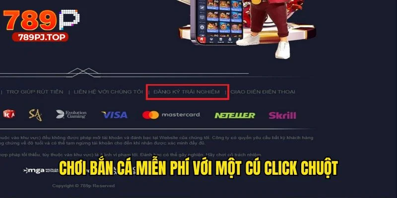 Bấm nút Đăng ký trải nghiệm để dùng tài khoản dùng thử